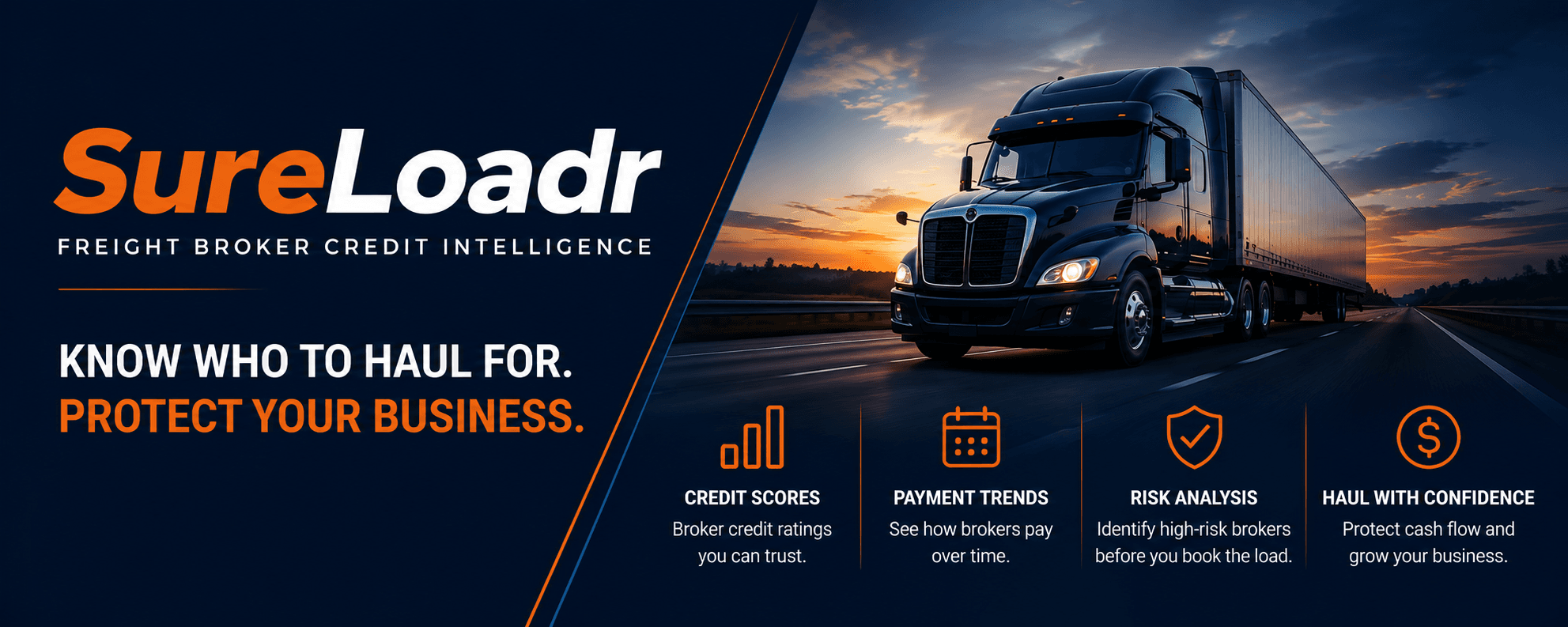 SureLoadr freight broker credit intelligence for owner-operators